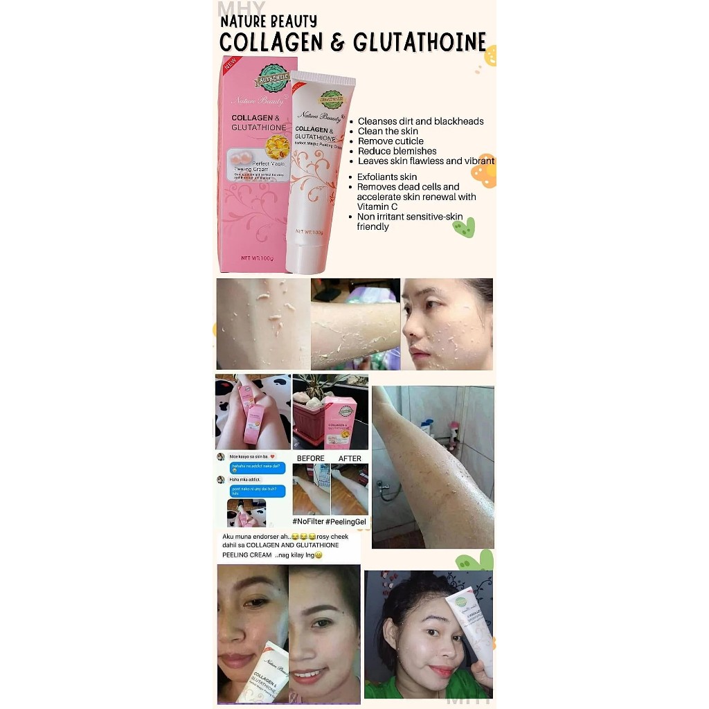 Nature beauty collagen & glutathione Perfect Magic Peeling Gel Cream 100g