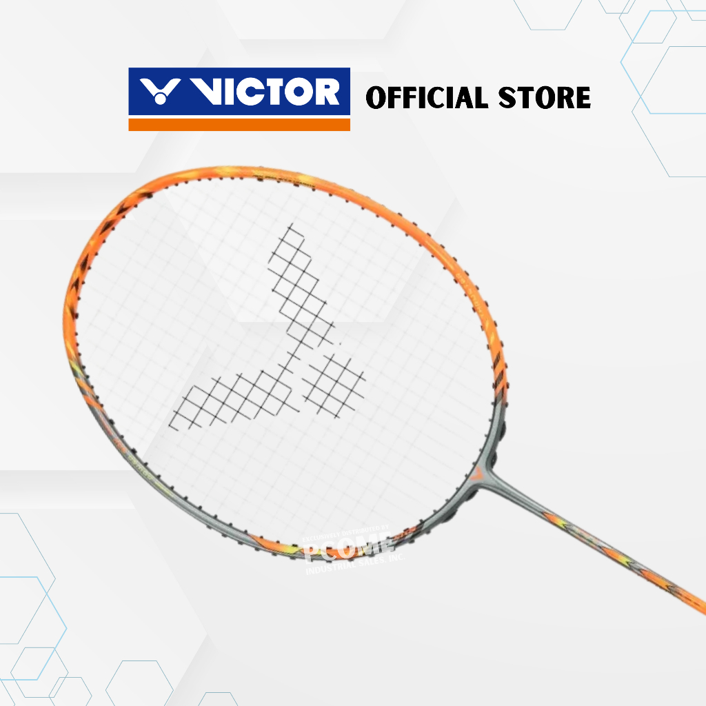 VICTOR THRUSTER ROCKET Flame Orange Unstrung Badminton Racket with ...