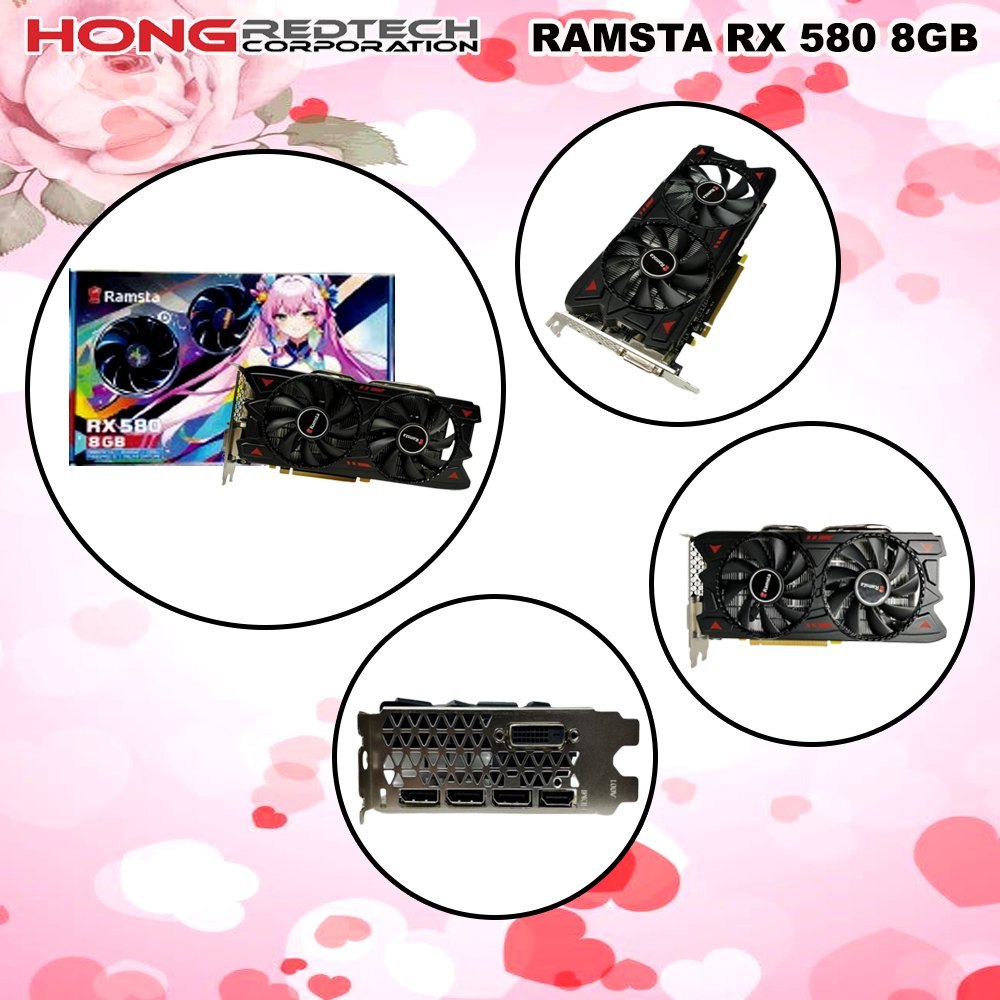 RAMSTA RX 580 8GB 256BIT DDR5 (BRANDNEW) | Shopee Philippines