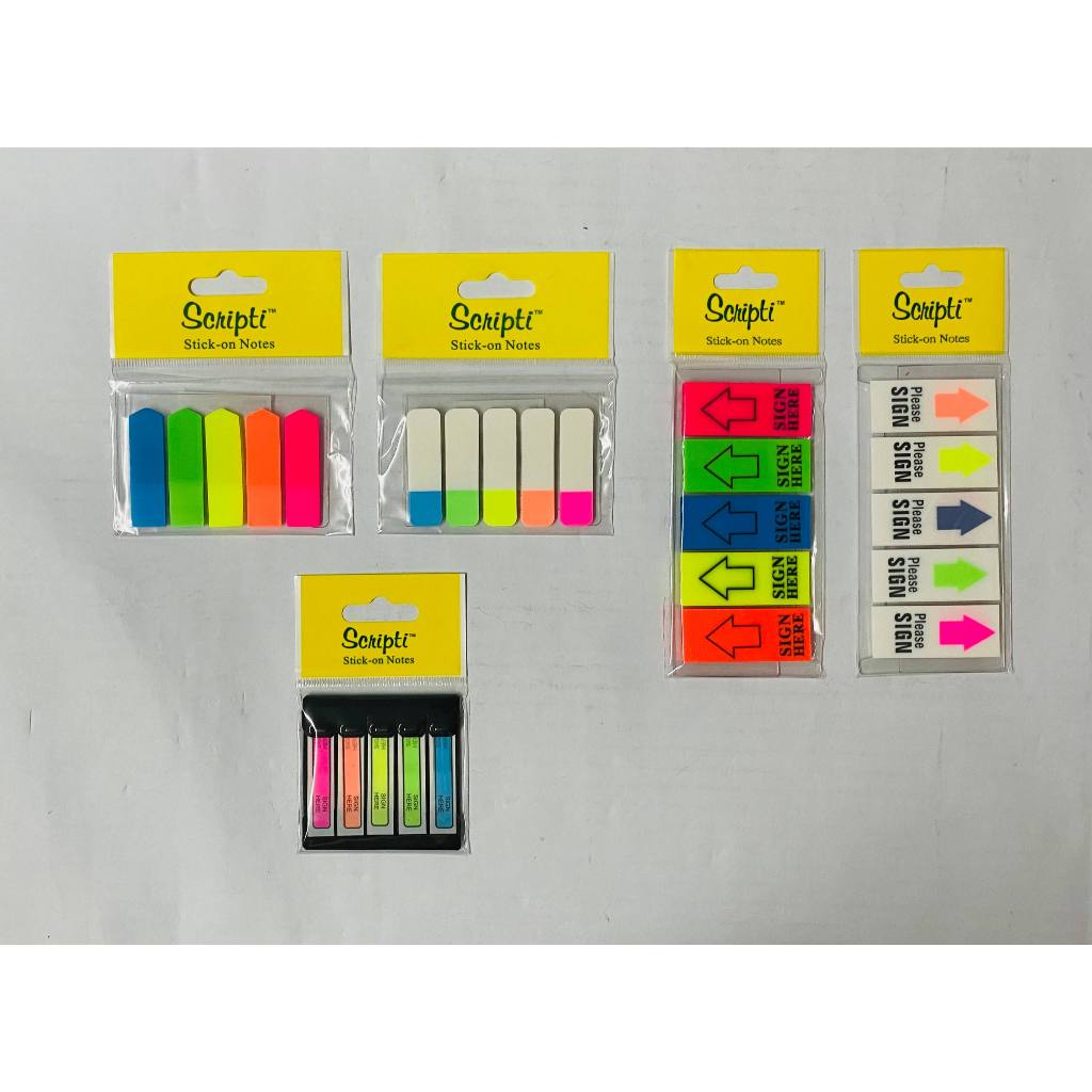 Scripti Tape Flag Stick-On per pack | Shopee Philippines