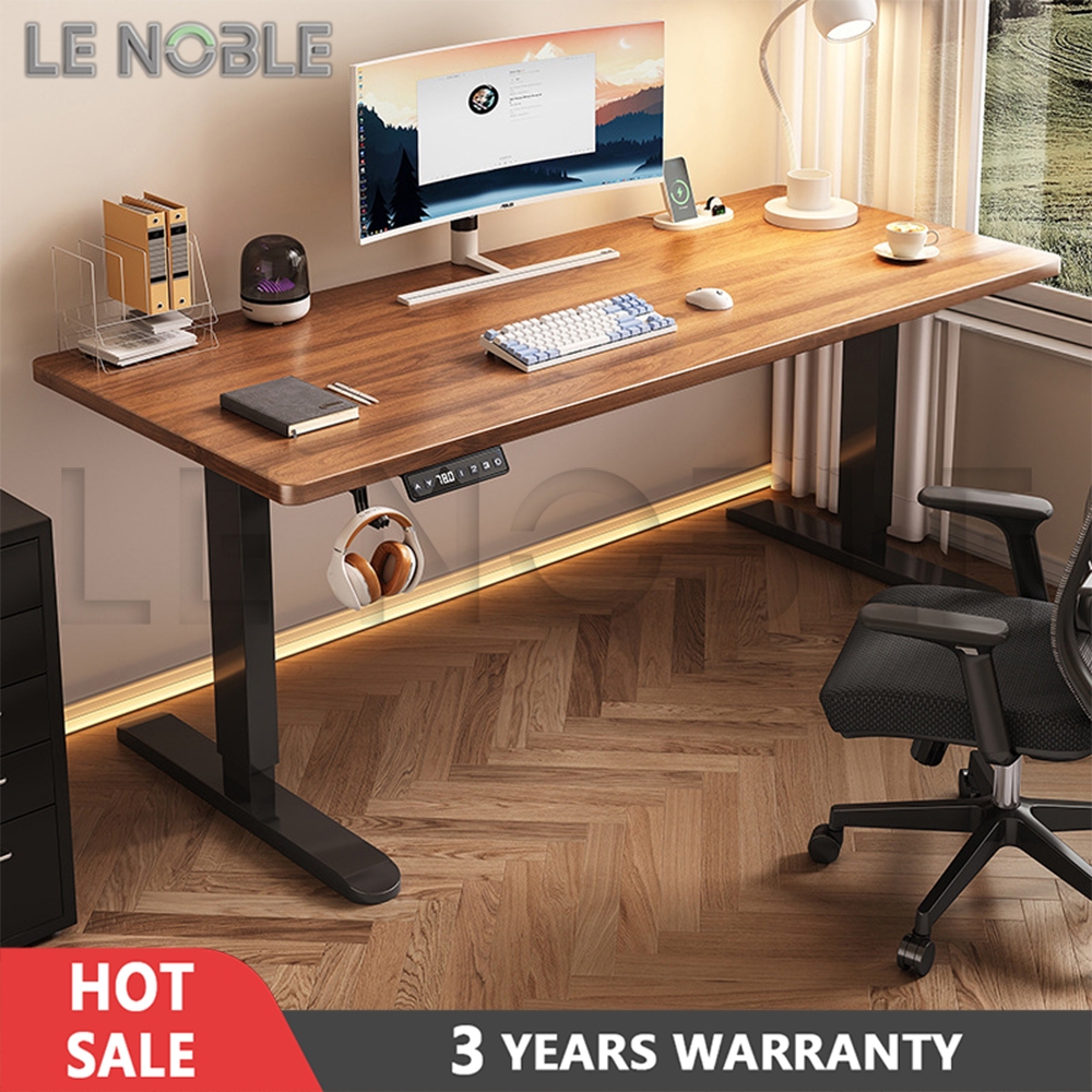 【One Whole Board】Electric Standing Desk Ergonomic Table Height Computer ...