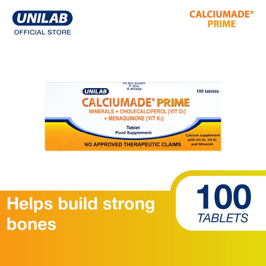Calciumade Prime 100 Tablets (Helps Strengthen Bones and Make Joints ...