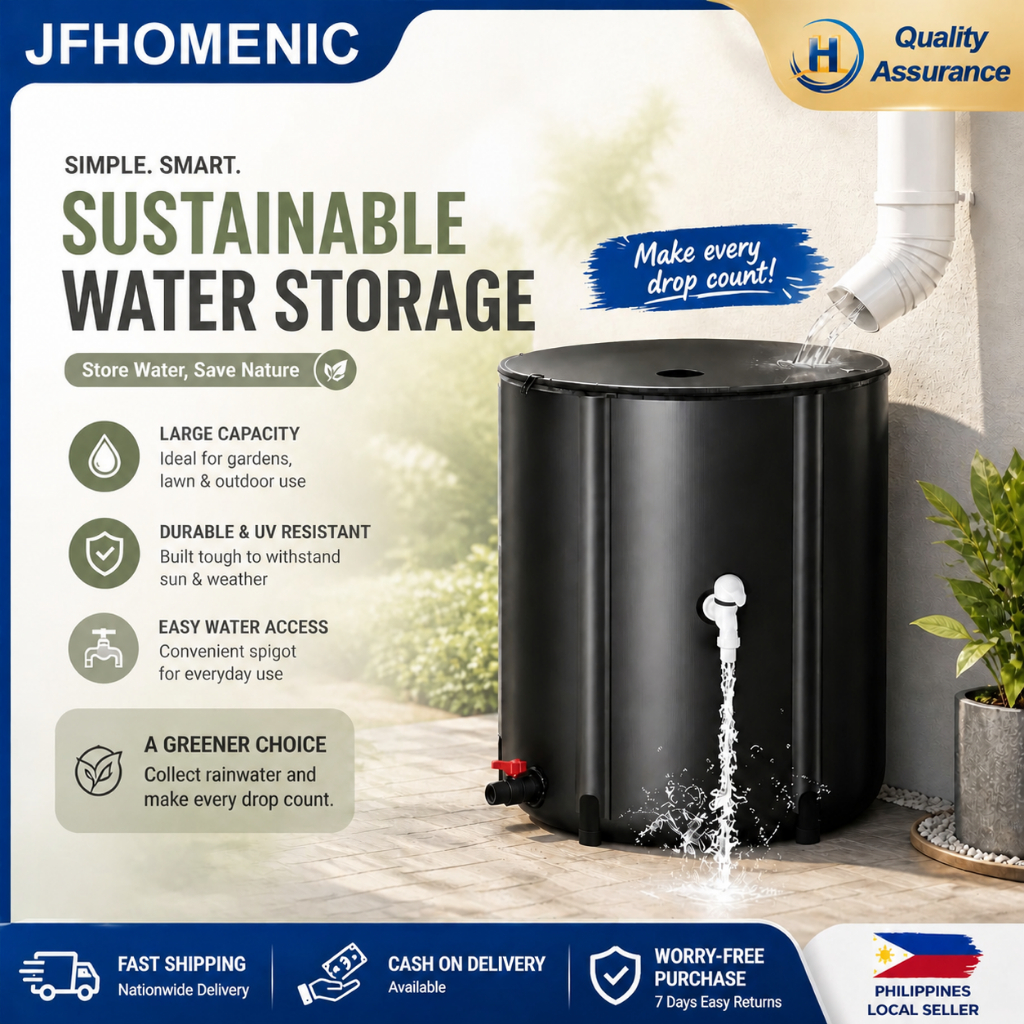 200L Foldable Portable Rainwater Collection Barrel Water Storage Tank ...