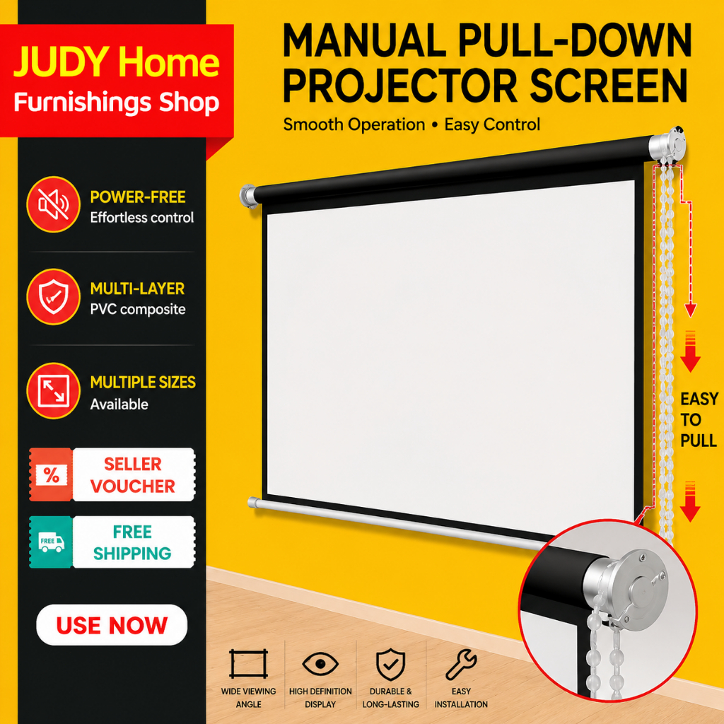Shop pull down screen for projector for Sale on Shopee Philippines