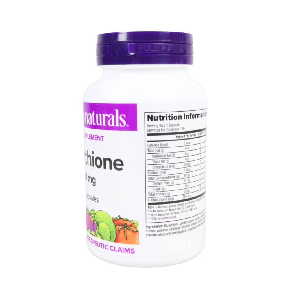 webber glutathione Webber Naturals Glutathione 250mg 120 Capsules