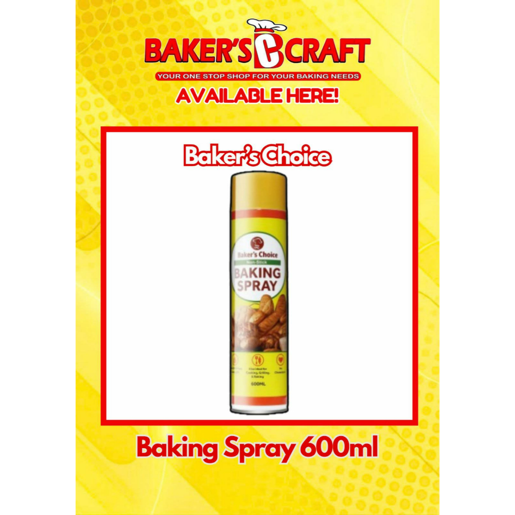 Baker's Choice Baking Spray 600ml Baker's Choice Cooking Spray is a ...
