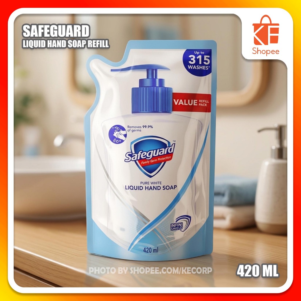 Safeguard Liquid Hand Soap Refill 420ml Pure White kcS11207 | Shopee ...