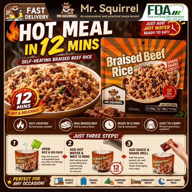 Self heating rice meal Instant Fried Rice With Multiple Flavor Fast ...