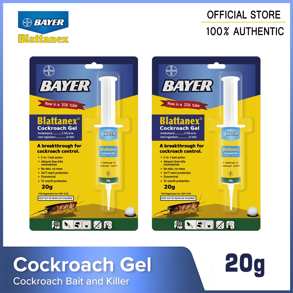 Bayer Blattanex Cockroach Gel for cockroach control 20g | Shopee ...