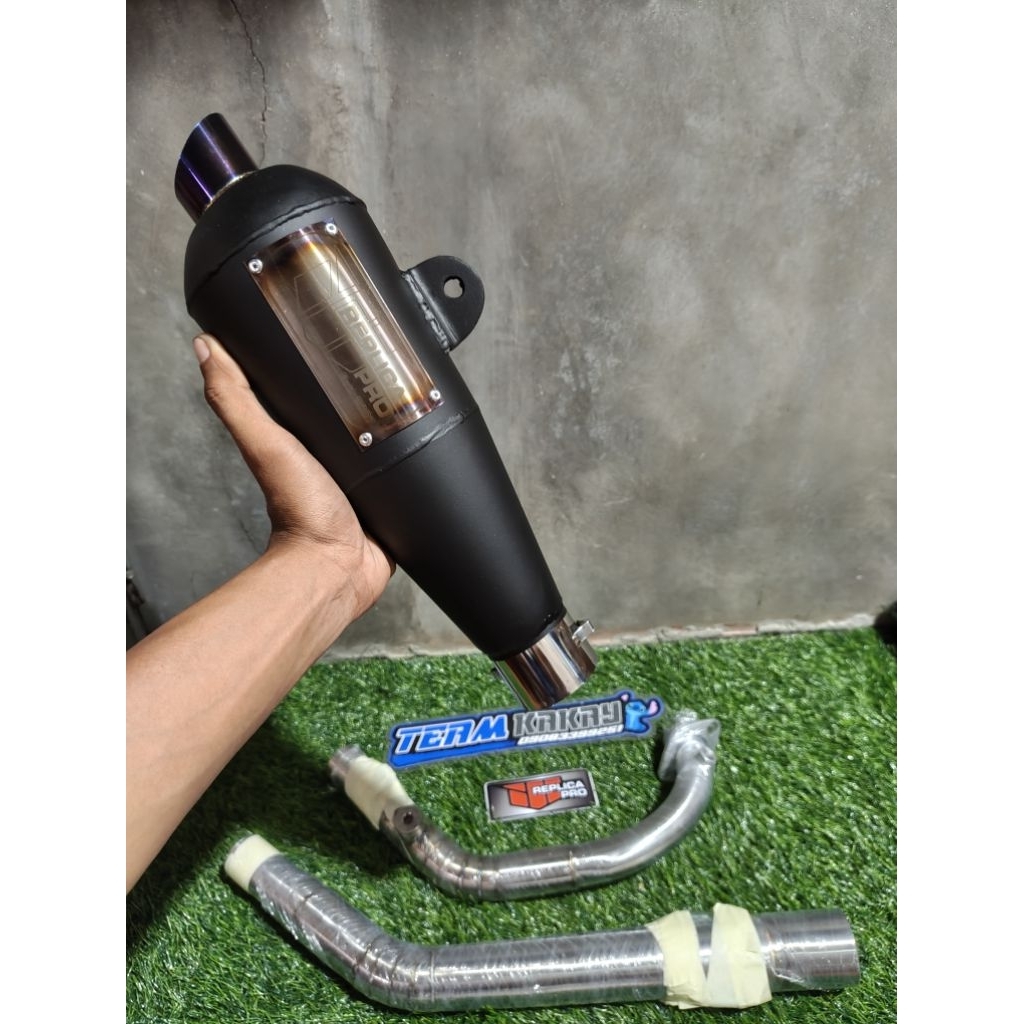 51mm Raider 150 Carb/Fi - Racetype Shorty Canister Shark Tip Powerpipe ...