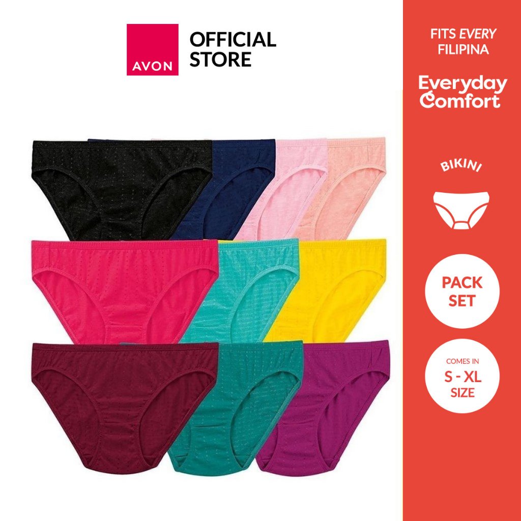 AVON INTIMATES | EVERYDAY COMFORT Tin 10-In-1 Bikini Panty (10pcs/Pack ...