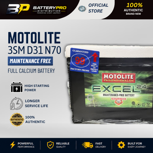 Motolite 3SM Battery Trusted Power | Shopee