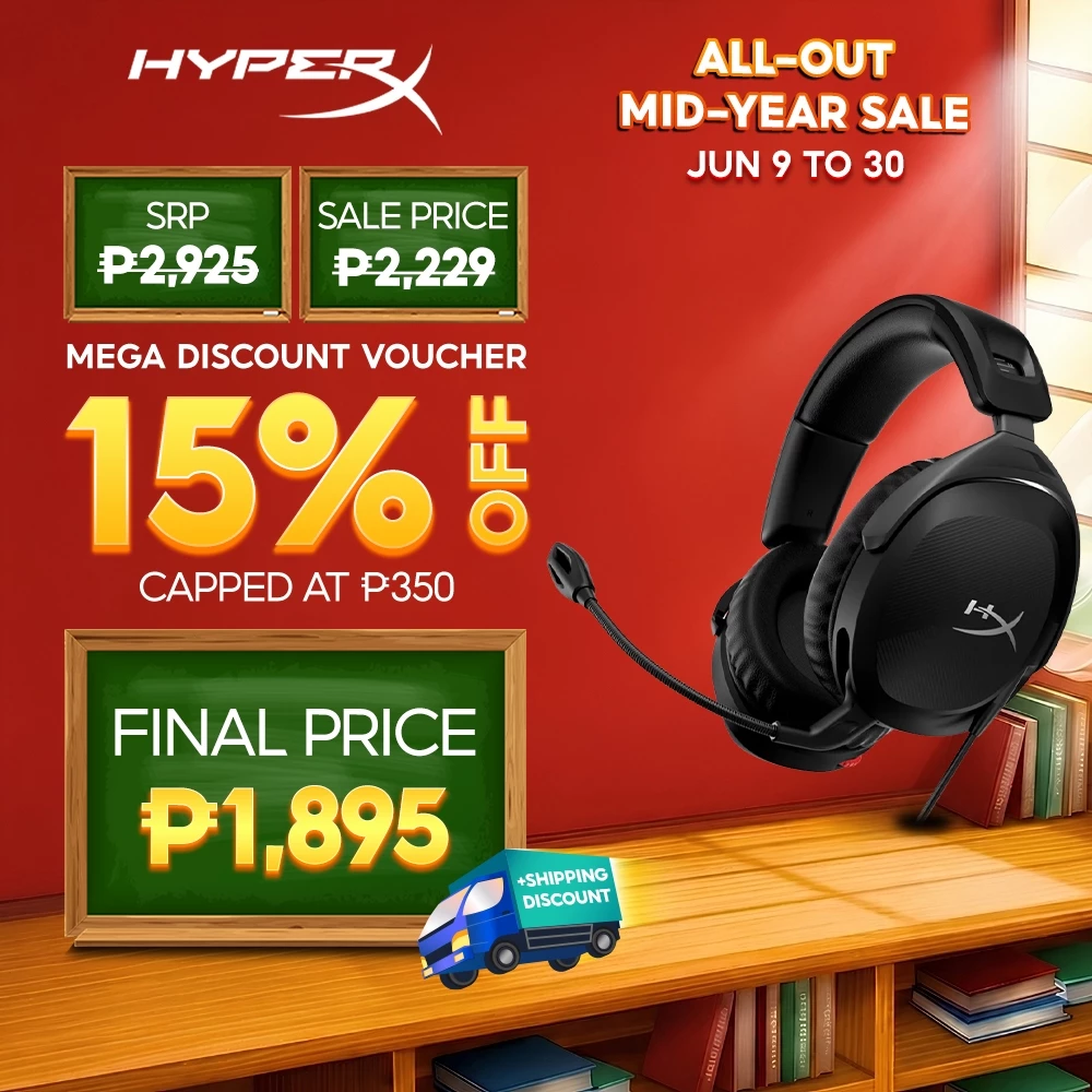 HyperX Cloud Stinger 2 Gaming Headset Black DTS Philippines
