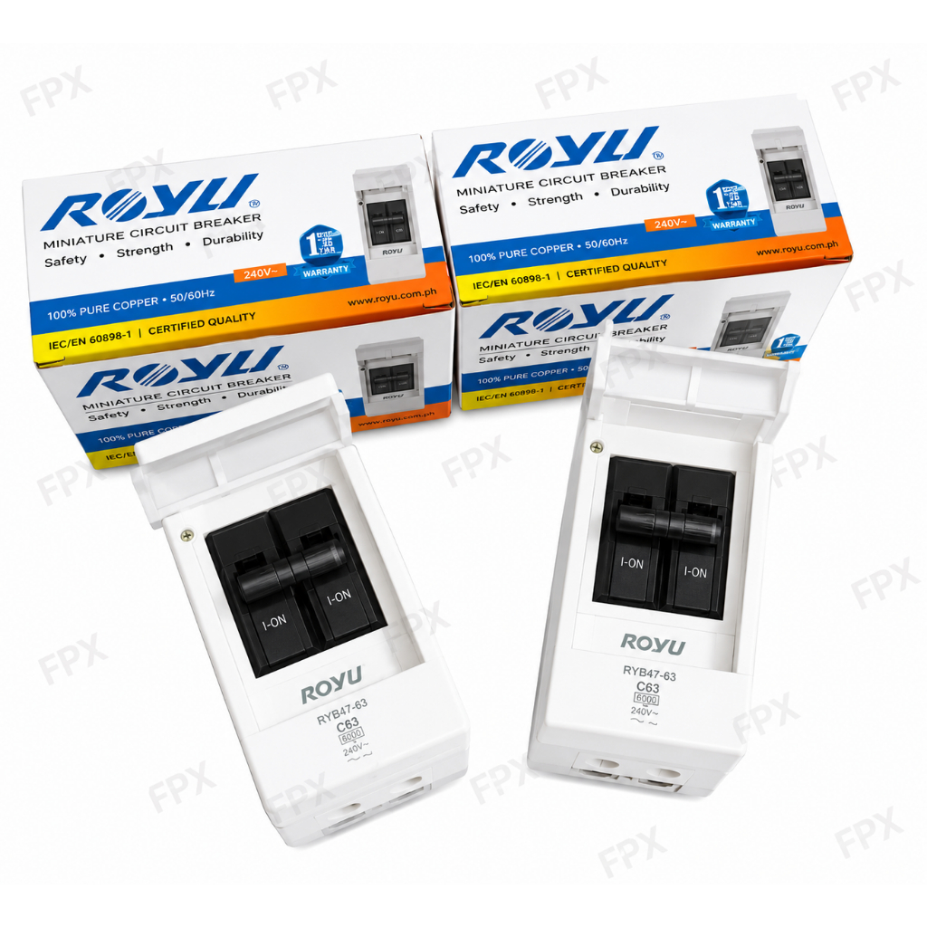 Royu Safety Breaker with Outlet and Housing – Screw Type Terminal (15A ...