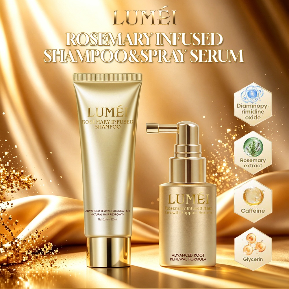 LUMÉI Rosemary Infused Shampoo + Hair Growth Serum | Shopee Philippines