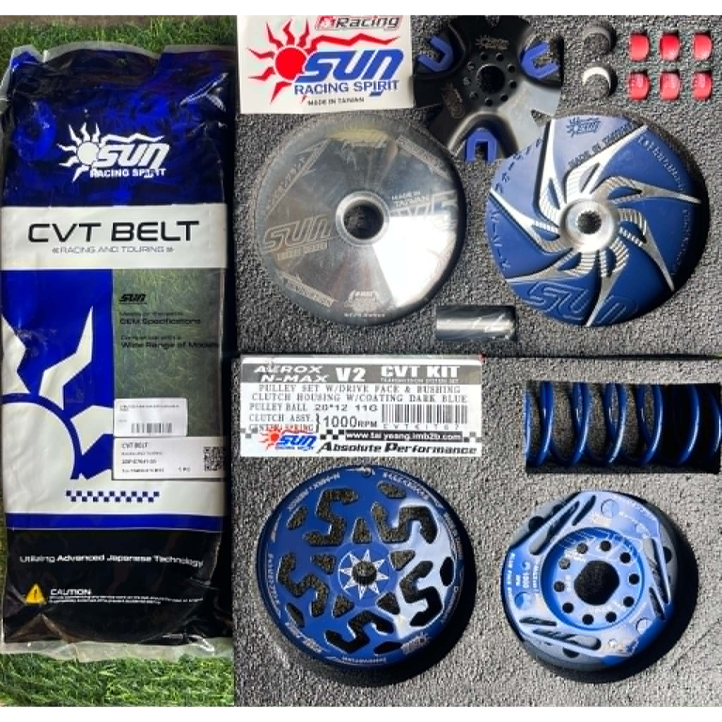 SUN RACING CVT KIT SET VERSION 2 FOR NMAX/AEROX,MIOi125,GEAR,CLICK150 ...