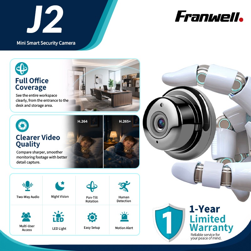 Franwell CCTV Small HD Hidden Camera Mini CCTV Camera Wifi CCTV HD IP ...