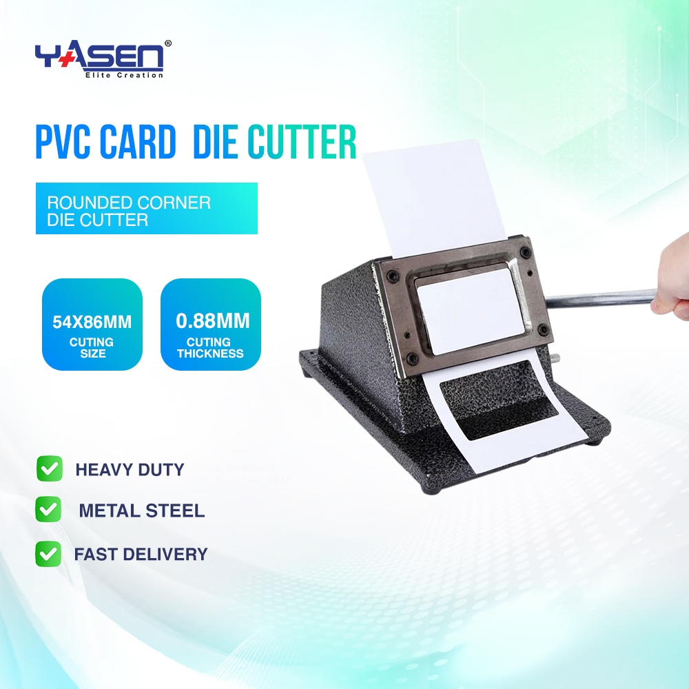 PVC Card Cutter Photo Die Cutter 86*54mm Rounded Corner Heavy Duty Die ...