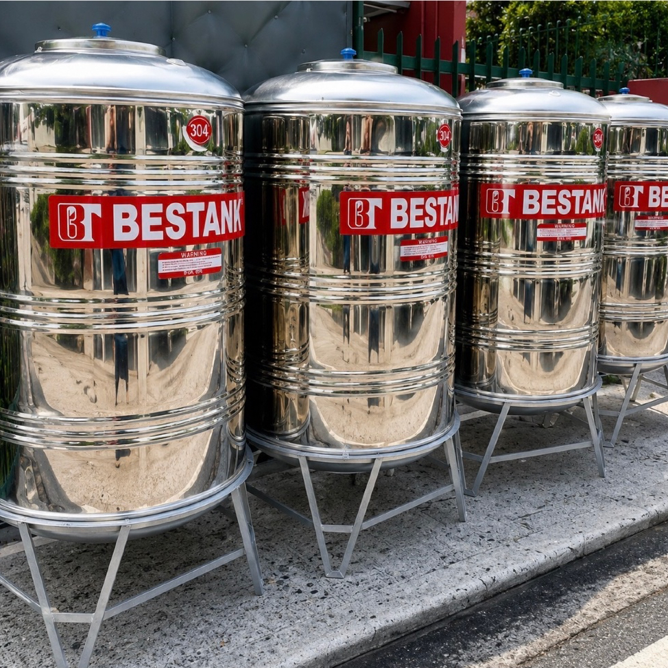 Brand’ New Bestank 304 Stainless’ Steel 1000l Storage’ Tank with Stand ...
