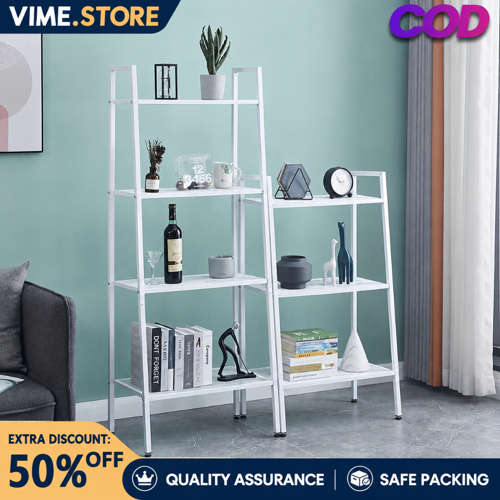 【Free ships】Book Shelf Metal shelf 4 Tier Storage LERBERG Style ...