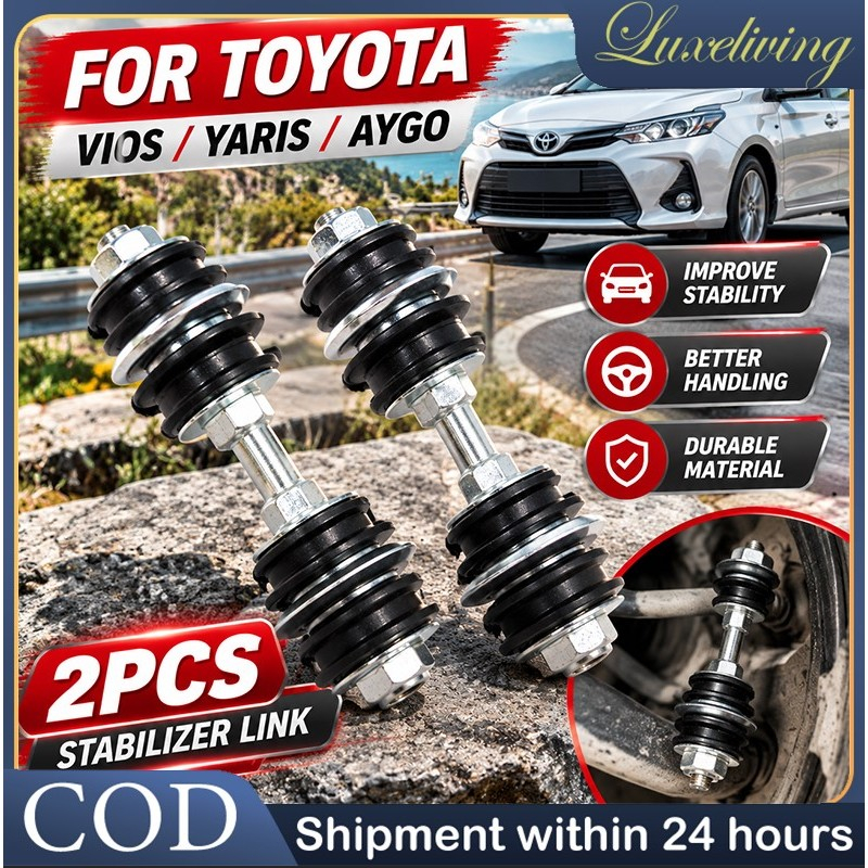 2Pcs Stabilizer Link 48817-52010 Front Sway Bar for Toyota Vios Yaris ...