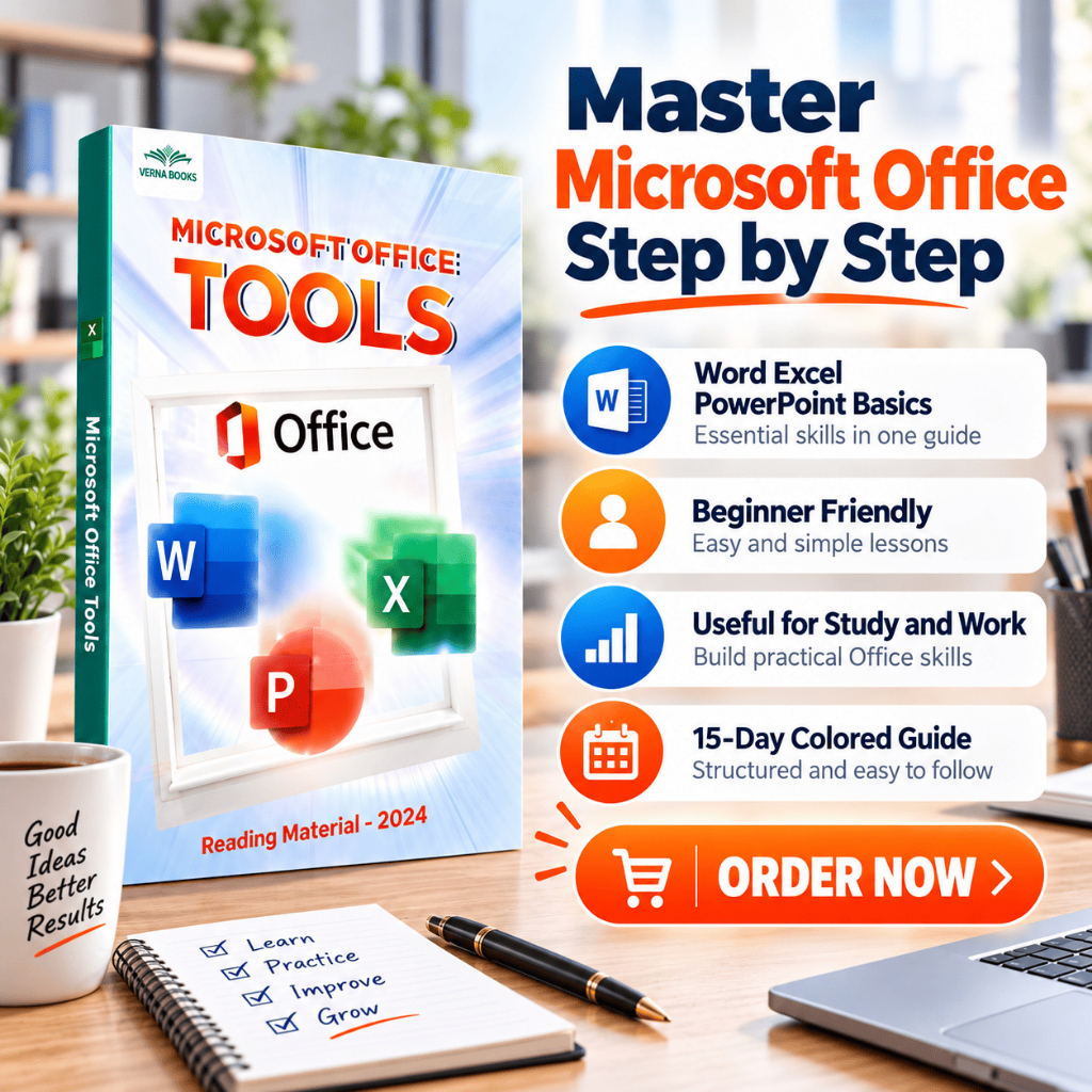 Excel Word PowerPoint Guide, Microsoft Office Book For Beginners 15 Day ...