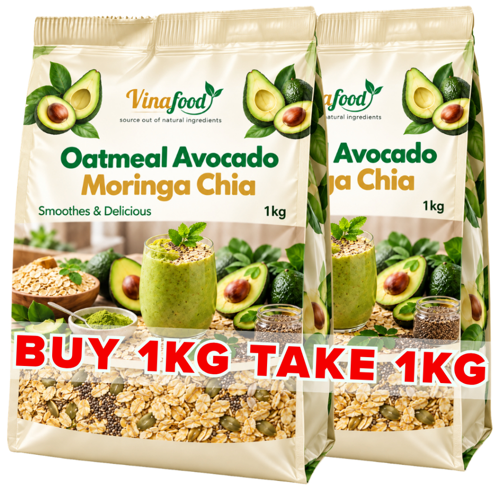 BUY 1kg GET 1kg| Oatmeal Avocado Moringa Chia High Fiber Slimming Meal ...