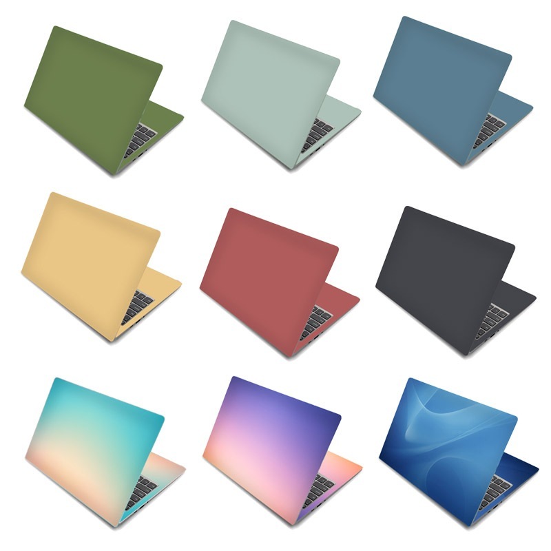 Solid Plain Color Universal Laptop Skin Cover Sticker Decorative Laptop ...