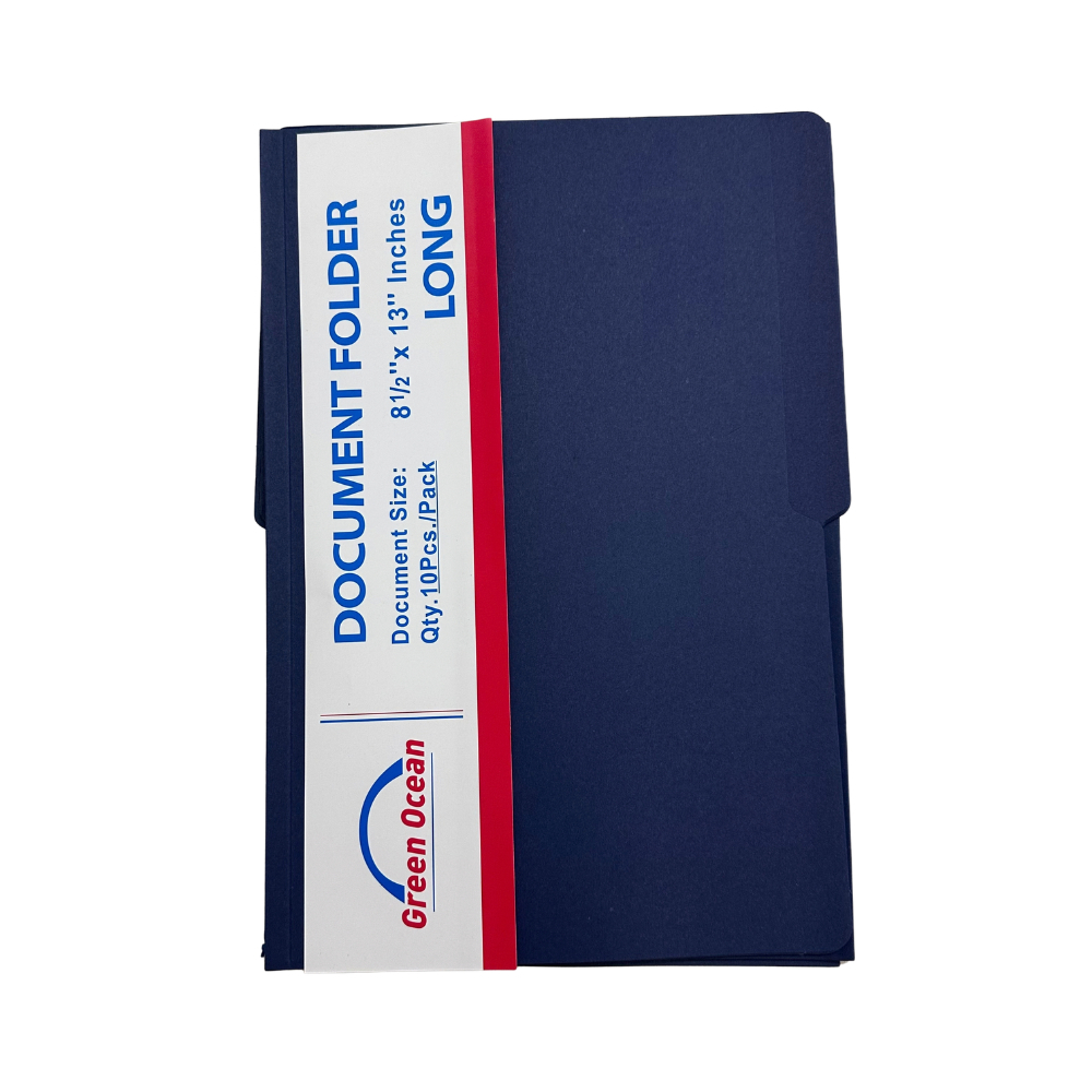 10Pcs/Pack Long Colored Folder Dark Blue 8.5''x13'' Available | Shopee ...