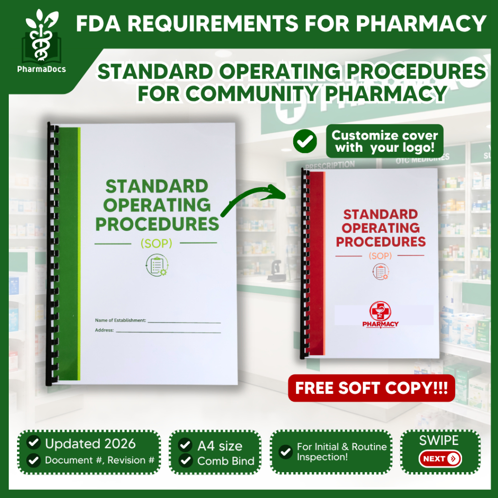 SOP - Standard Operating Procedures Manual for Community Pharmacy (FREE ...
