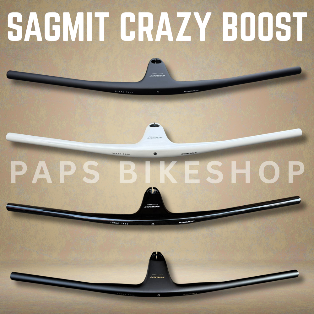 SAGMIT CRAZY BOOST INTEGRATED HANDLEBAR 70mm, 80mm, 90mm WITH 1 YEAR ...