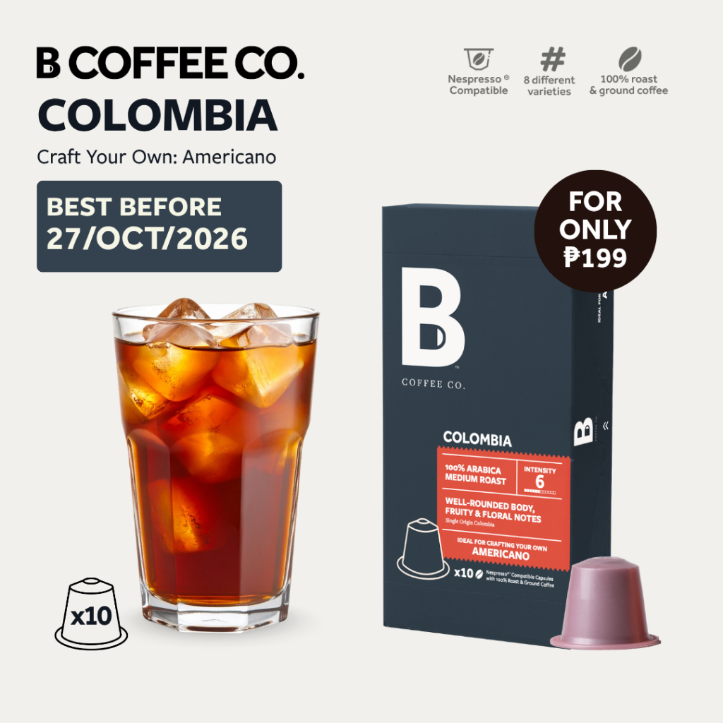 B Coffee Co. Colombia Americano Nespresso Compatible Coffee Capsules 10 ...