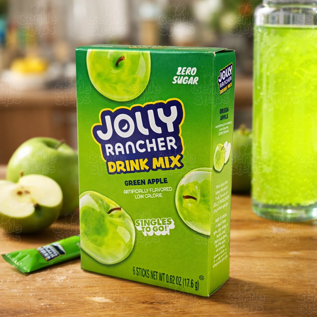 JOLLY RANCHER GREEN APPLE DRINK MIX ZERO SUGAR SINGLES TO GO LOW ...
