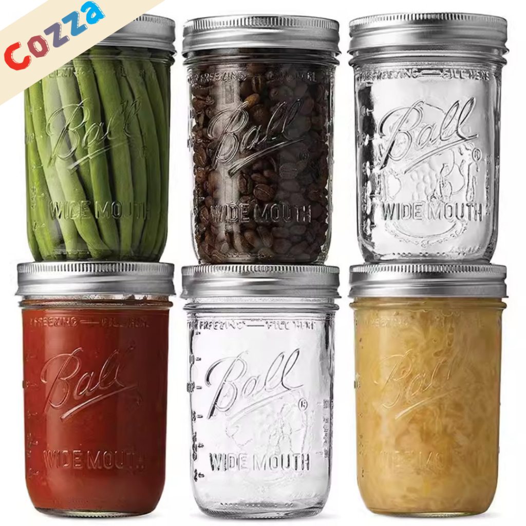 Sealed Glass Mason Jars with Lid Vintage American Multi-Functional ...