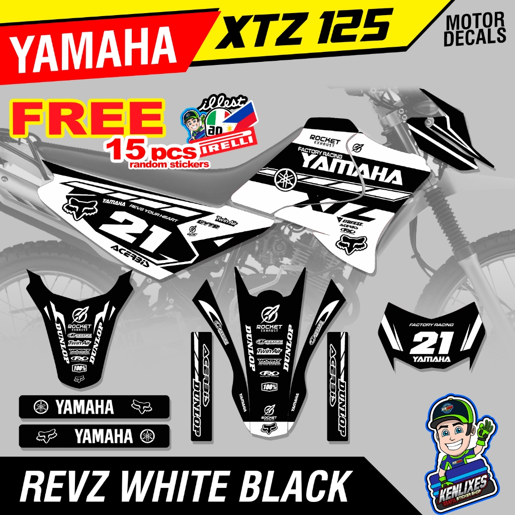 YAMAHA XTZ 125 Full Decals Sticker Body (Revz Edition) | Shopee Philippines