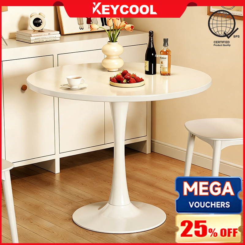 Keycool 70CM Dining Table European Coffee Table Small Round Table ...