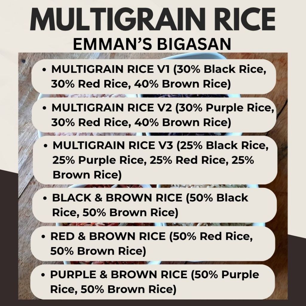 5KG Pack Multi Grain Rice [Emman's Bigasan] | Shopee Philippines