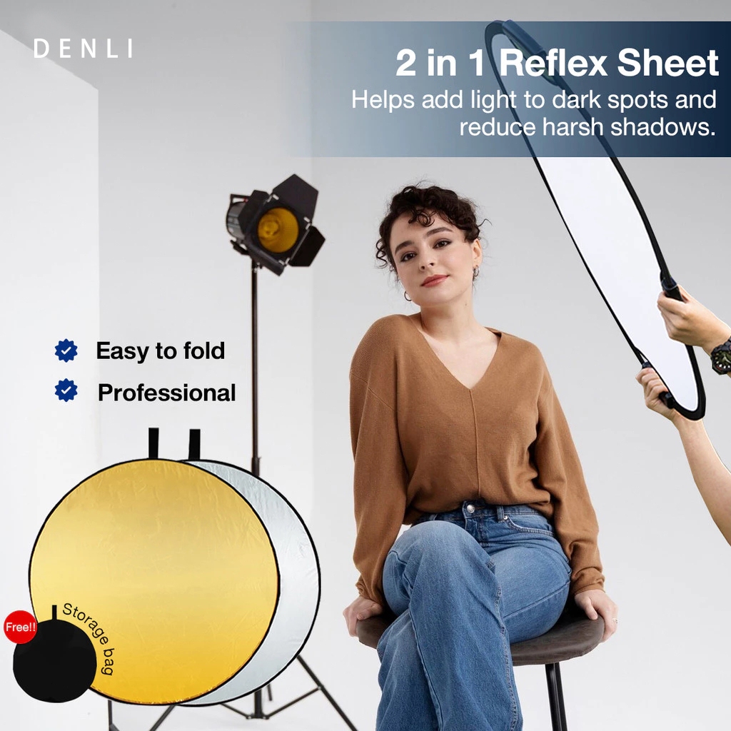 30cm/60cm/80cm Portable Outdoor 2in1 Photo Studio Light Diffuser ...