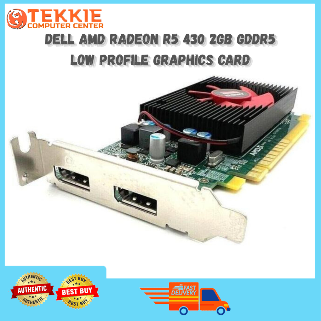Dell AMD Radeon R5 430 2GB GDDR5 Low Profile Graphics Card (Dual ...