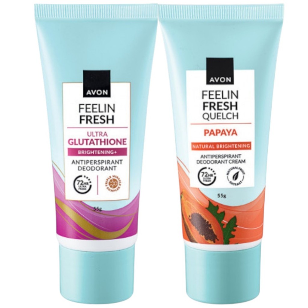 BUY 1 TAKE 1 Avon Feelin Fresh ULTRA GLUTA Deodorant Cream 55g - Whiter  Underarms in 3 Days! | Shopee Philippines
