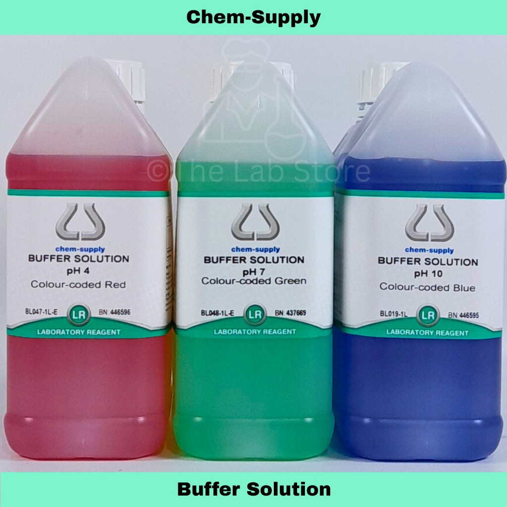 CHEMSUPPLY 1Liter pH Buffer Calibration Solutions Ready-to-Use ...