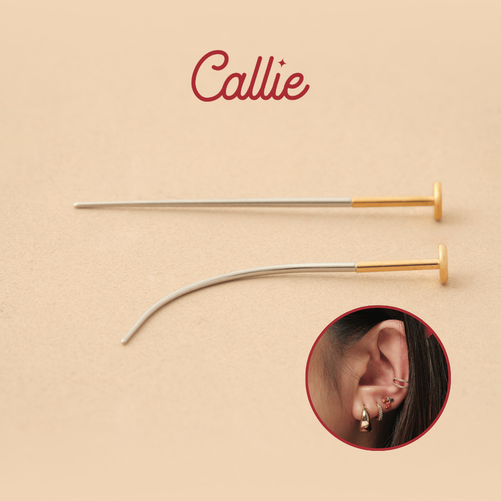 Callie 316L Stainless Steel Threaded Piercing Taper Tool for Flatback ...