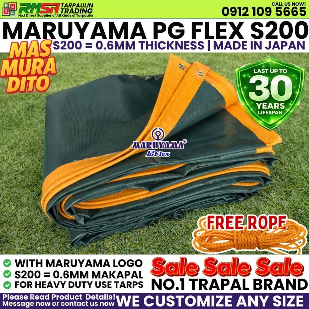 RMSA | 10x10ft MARUYAMA S200 PG FLEX ORIGINAL | For Heavy Duty 10x10 ...
