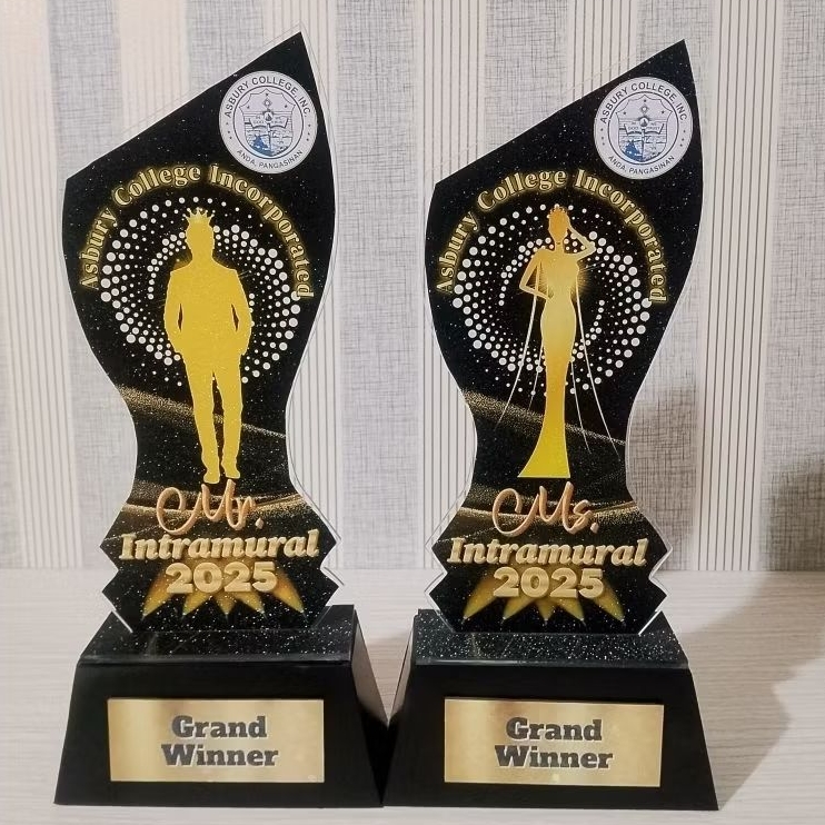 Customized Acrylic Pageant trophy/plaque for all events | Shopee ...