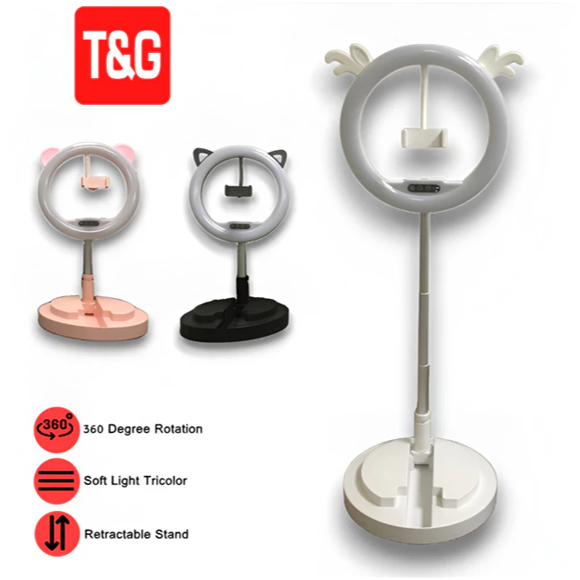 T&G Foldable LED Ring Light D8