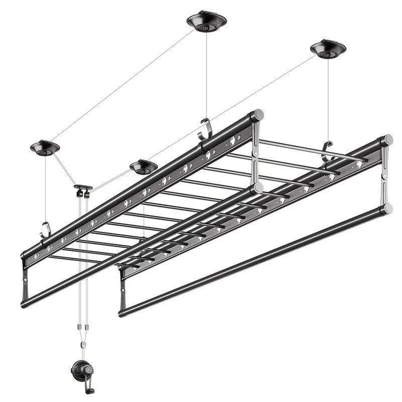 Indoor Sampayan Manual Lift Ceiling Clothes Drying Rack Retractable ...