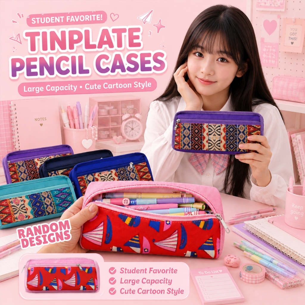 Super Sulit Assorted Pencil Case Pouch Large Capacity for School ...