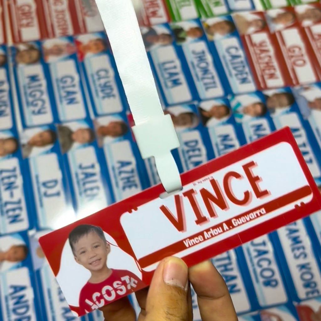 Personalized PVC Name Tag with FREE ID LACE by inKtified | Shopee ...