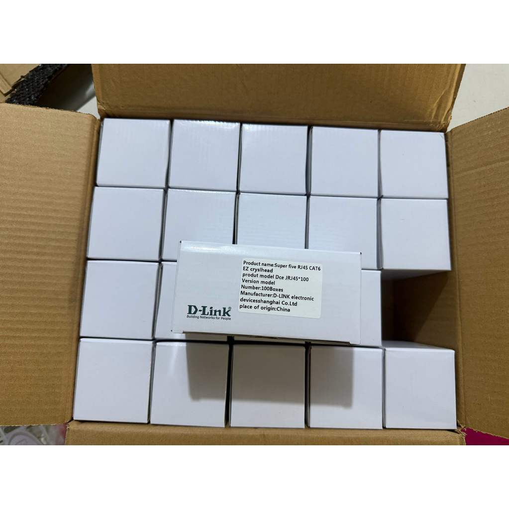 RJ45 connector pure copper DLINK OR NONBRAND 100pcs (PASS THROUGH OR ...