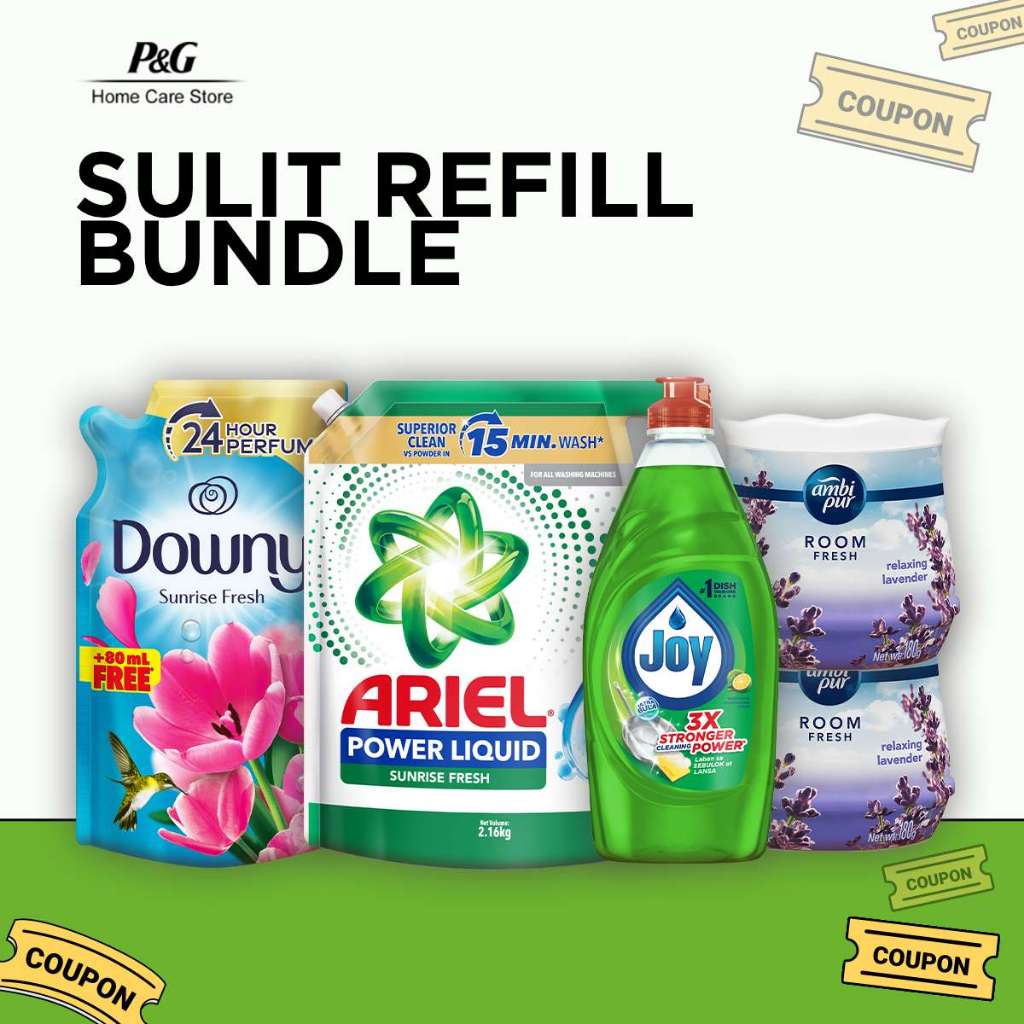 [Limited Time Only] 1 Month Refills - Sulit Bundle (Ariel, Downy, Joy ...